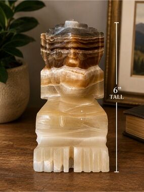 Mexican Alabaster Aztec Figure